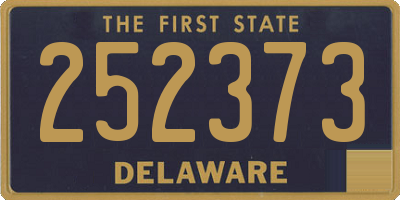 DE license plate 252373