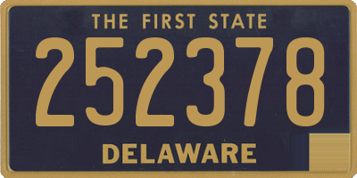 DE license plate 252378