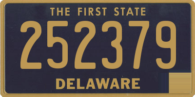 DE license plate 252379