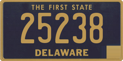 DE license plate 25238