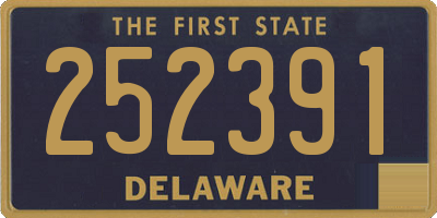 DE license plate 252391