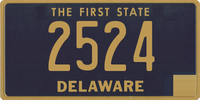 DE license plate 2524