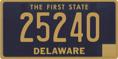 DE license plate 25240