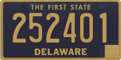DE license plate 252401
