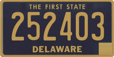 DE license plate 252403