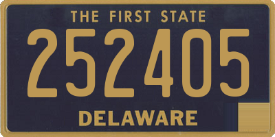 DE license plate 252405