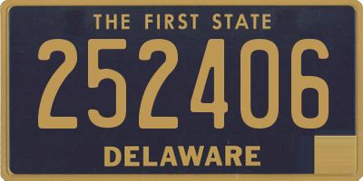 DE license plate 252406