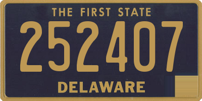 DE license plate 252407