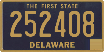 DE license plate 252408