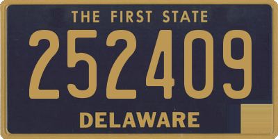 DE license plate 252409
