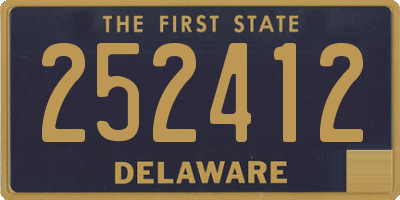 DE license plate 252412