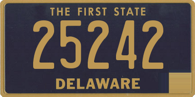 DE license plate 25242
