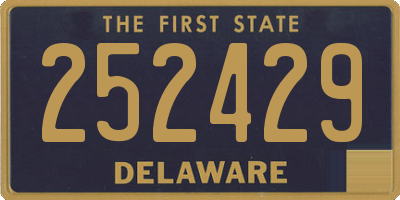 DE license plate 252429