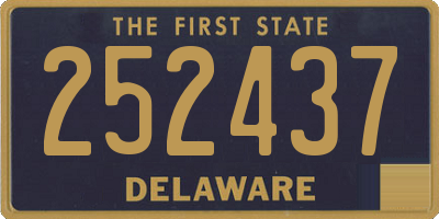 DE license plate 252437