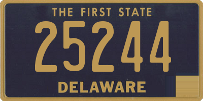 DE license plate 25244
