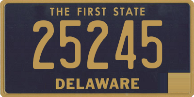 DE license plate 25245