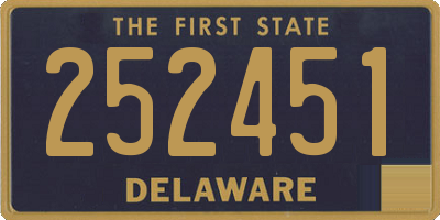 DE license plate 252451