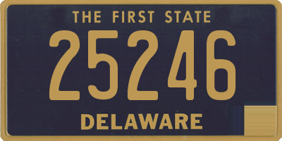 DE license plate 25246