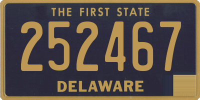 DE license plate 252467