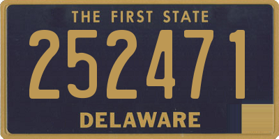 DE license plate 252471