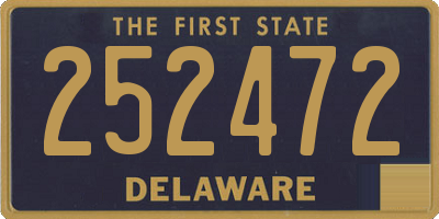 DE license plate 252472