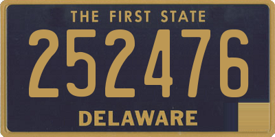 DE license plate 252476