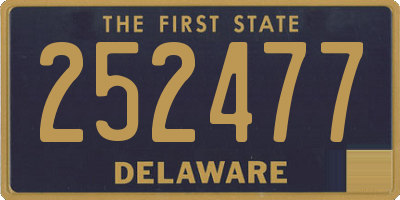 DE license plate 252477