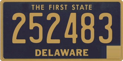 DE license plate 252483