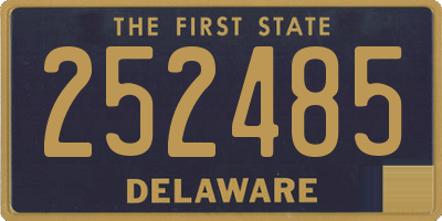 DE license plate 252485