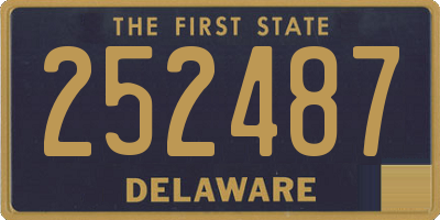 DE license plate 252487