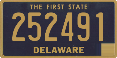 DE license plate 252491