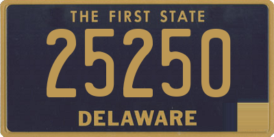 DE license plate 25250