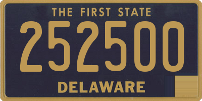 DE license plate 252500