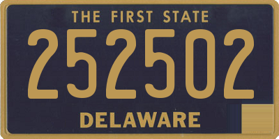 DE license plate 252502