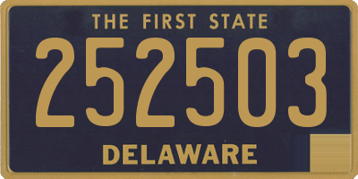 DE license plate 252503
