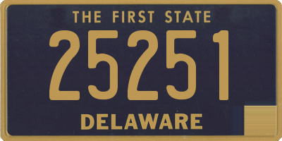 DE license plate 25251