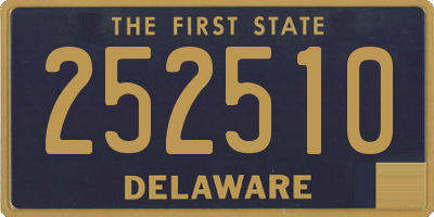 DE license plate 252510