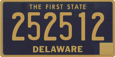 DE license plate 252512