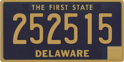 DE license plate 252515