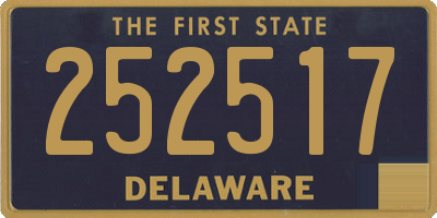 DE license plate 252517