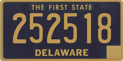 DE license plate 252518