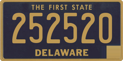 DE license plate 252520