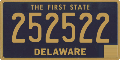 DE license plate 252522