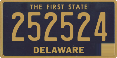 DE license plate 252524