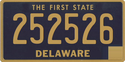 DE license plate 252526