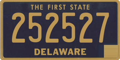 DE license plate 252527
