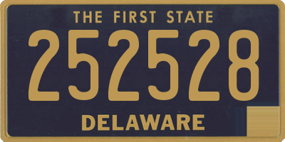 DE license plate 252528