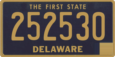 DE license plate 252530