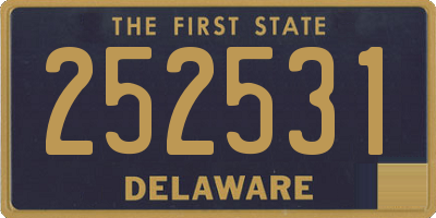 DE license plate 252531