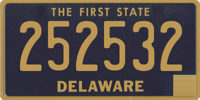 DE license plate 252532